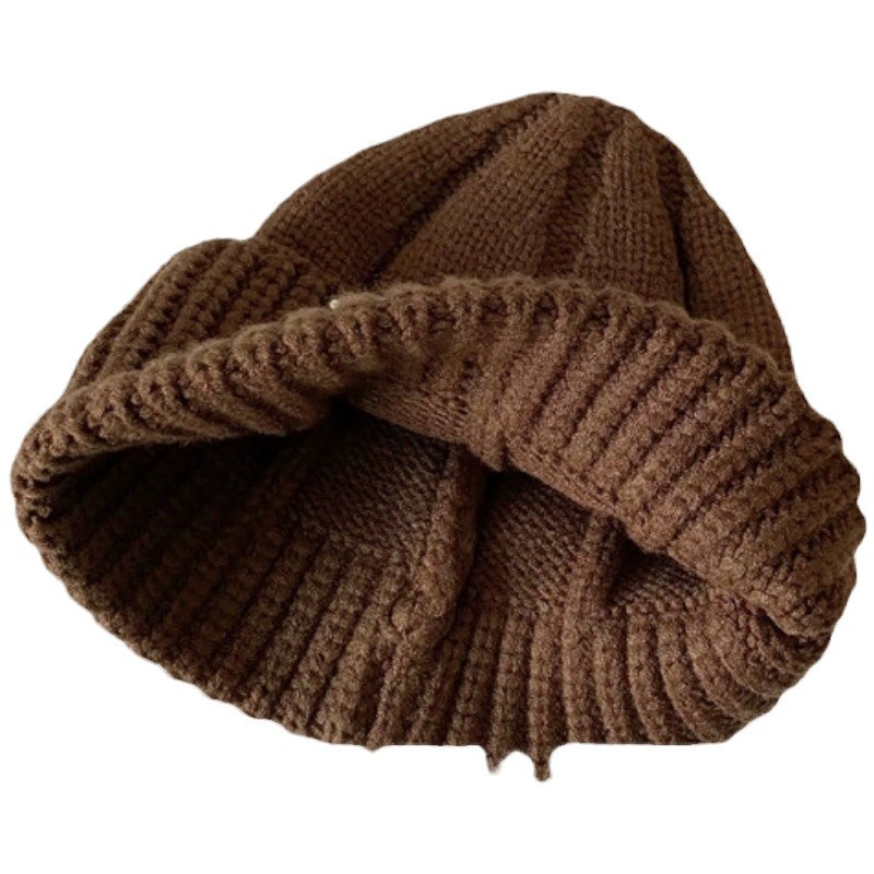 ins bebés coreanos de color sólido extranjero para niños madres y bebés sombreros de lana otoño y invierno estilo coreano sombreros de punto versátiles
