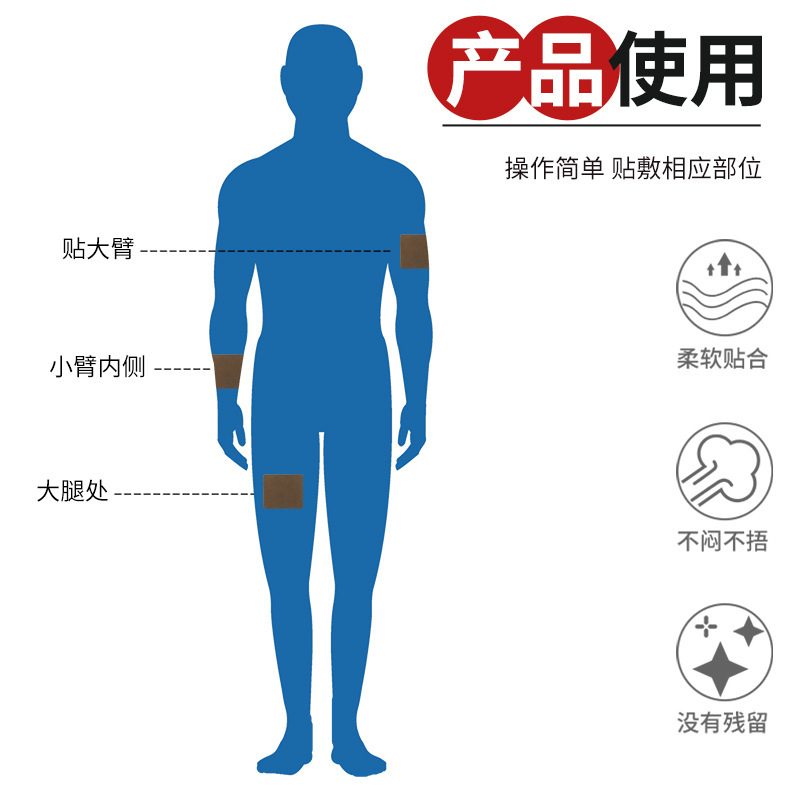 南京同仁堂楽家老舗艾草灸パッチ 艾草禁煙パッチ 男女兼用禁煙補助パッチ|undefined