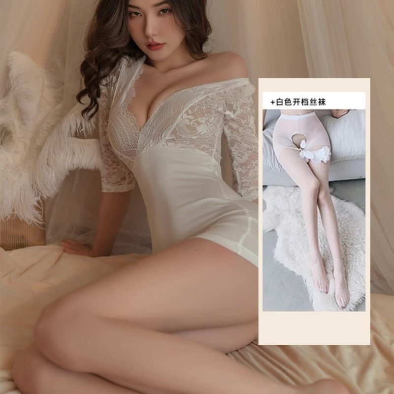 흰색 + 오픈 양말