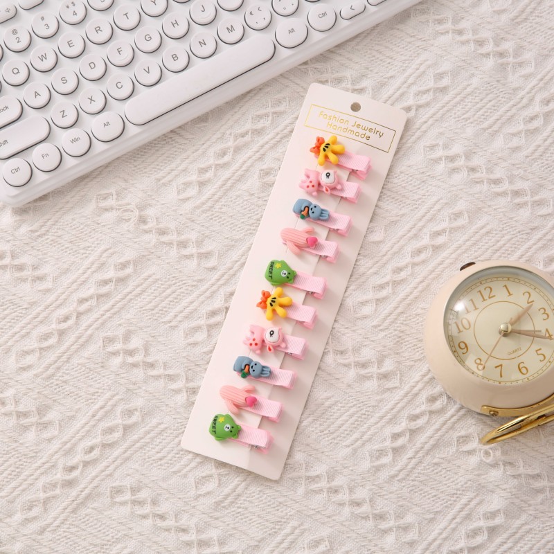 Las pinzas para el cabello de los niños no lastiman el pelo del bebé flequillos pequeños accesorios para el cabello del bebé Princesa Tarjeta de pelo femenino lindo tocado