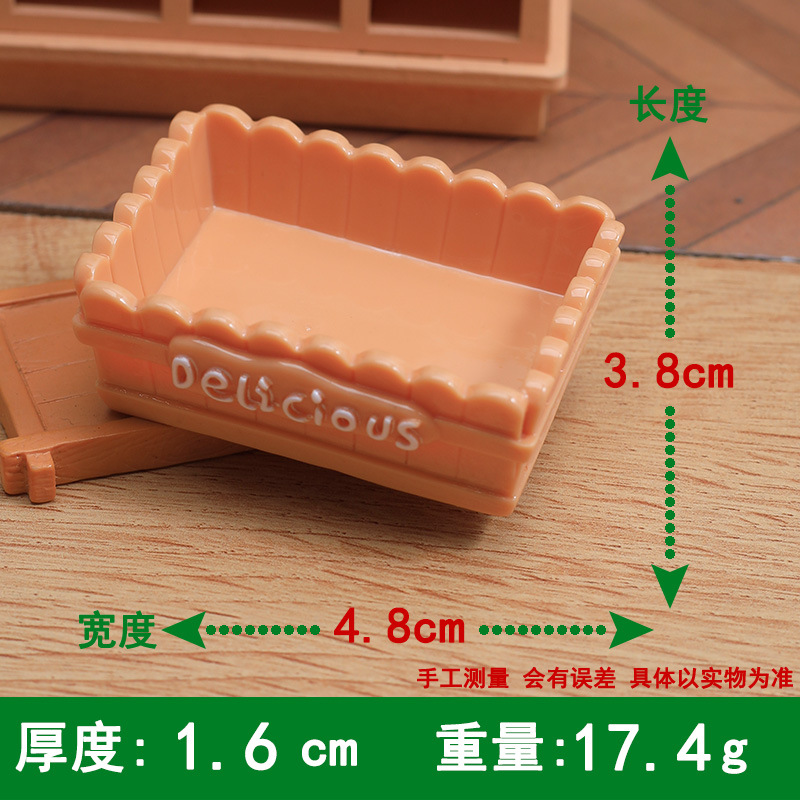 小さな鼻ピンチプレートフェンス型植木鉢 diy クリーム接着剤樹脂アクセサリードールハウス装飾品冷蔵庫マグネット