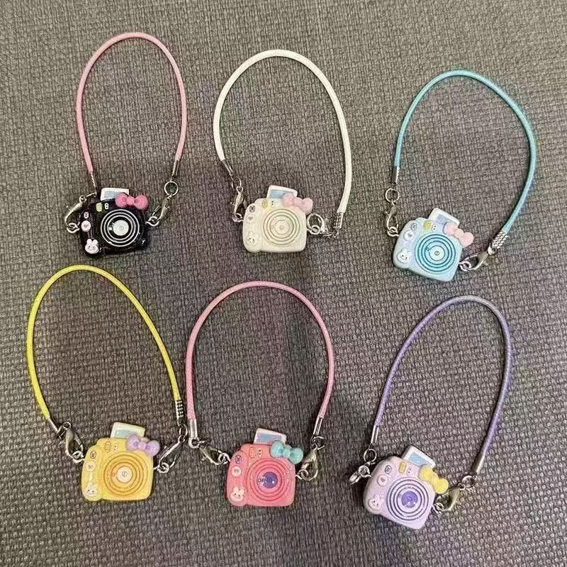 彩色韩国蜡绳短款手链双头龙虾扣挂绳 diy饰品配件包包公仔挂件绳