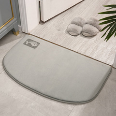 New half-round door mat bathroom foot mat, kitchen non-slip mat, bathroom home mat, absorbent and anti-slip mat