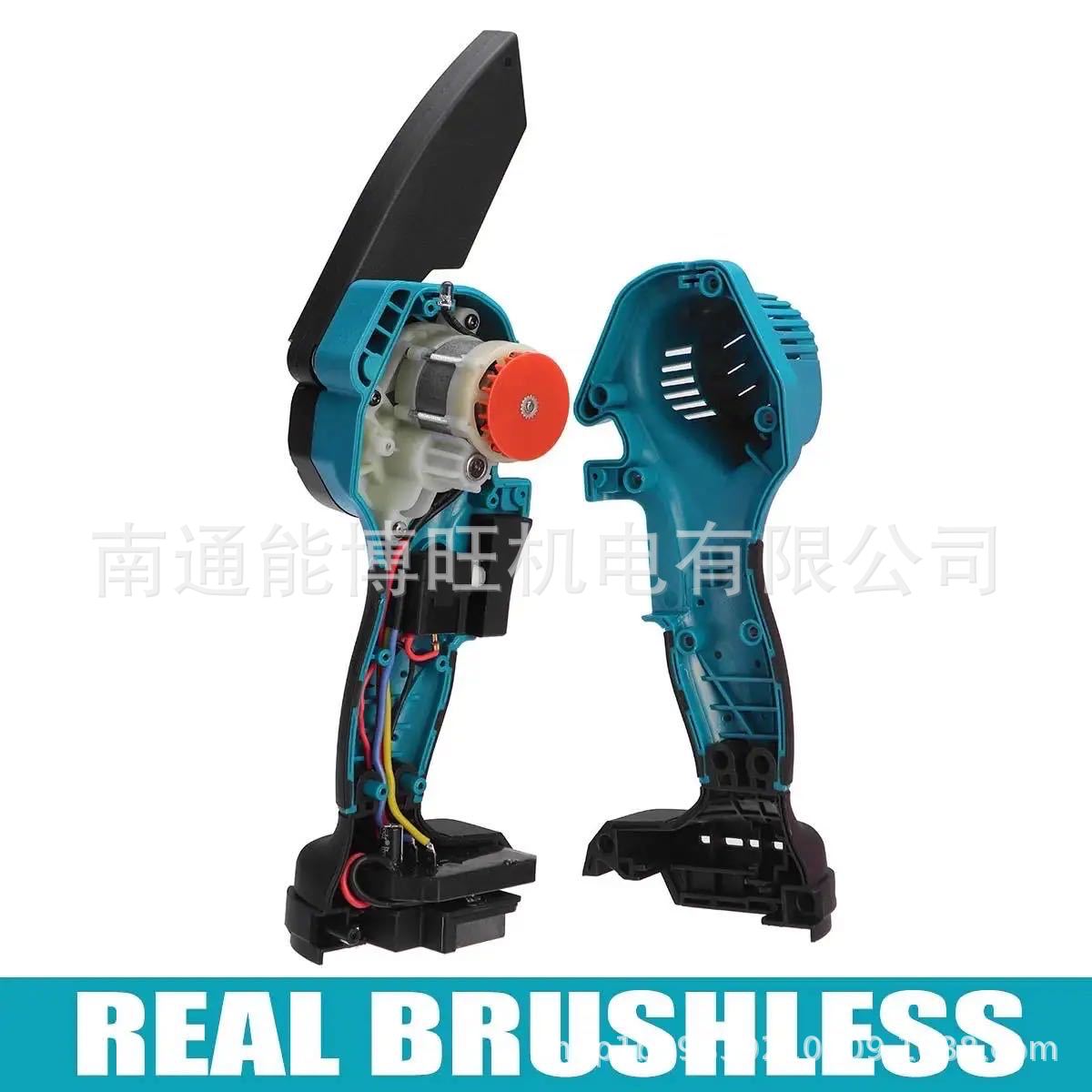 Sierra eléctrica sin escobillas de 4 pulgadas Sierra de cadena eléctrica portátil recargable Sierra de registro pequeña inalámbrica al aire libre Sierra de poda de árboles de corte de mano única