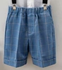 Blue plaid shorts (clearance)