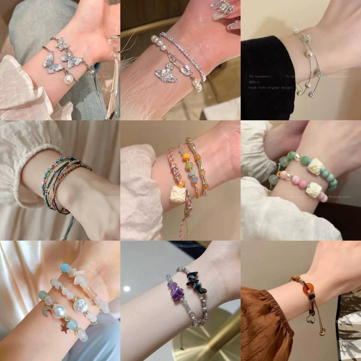 和夏天超适配~中式民族风简约轻奢设计手链手绳女ins潮气质百搭