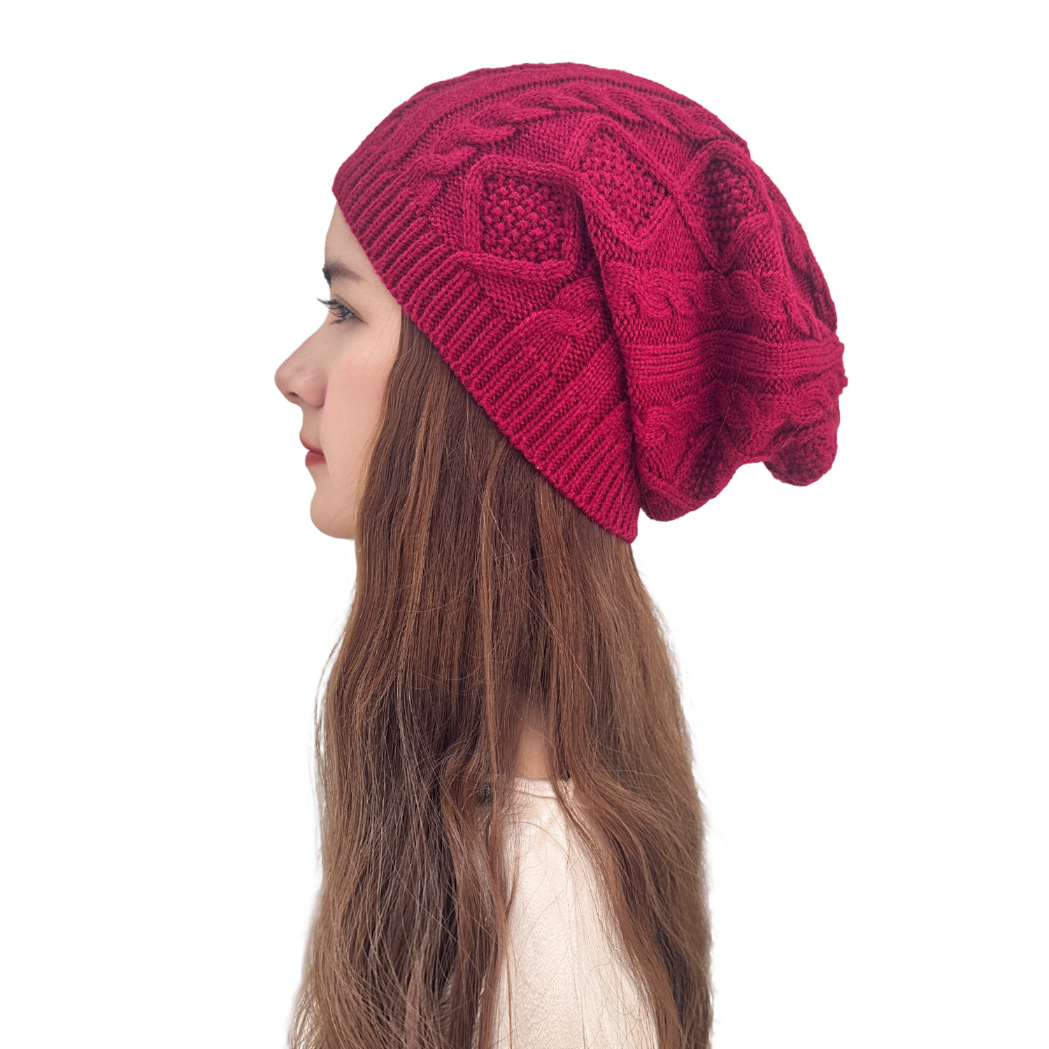 Women's Vintage Style Streetwear Solid Color Eaveless Wool Cap display picture 5