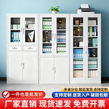 办公室文件柜钢制档案资料柜储物收纳柜铁皮柜子财务室凭证柜带锁