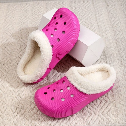 Factory-made winter unisex cotton slippers: trendy, anti-slip, thick-soled indoor-outdoor shoes with a cozy 
