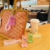 Cartoon crystal, brand bag, doll for beloved, fashionable keychain