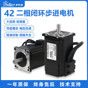 Moliwei 42mm Two-Phase Closed-Loop Stepper Motor Step Angle 1.8 Degrees 0.48/0.72 Fine Torque 5% High Precision