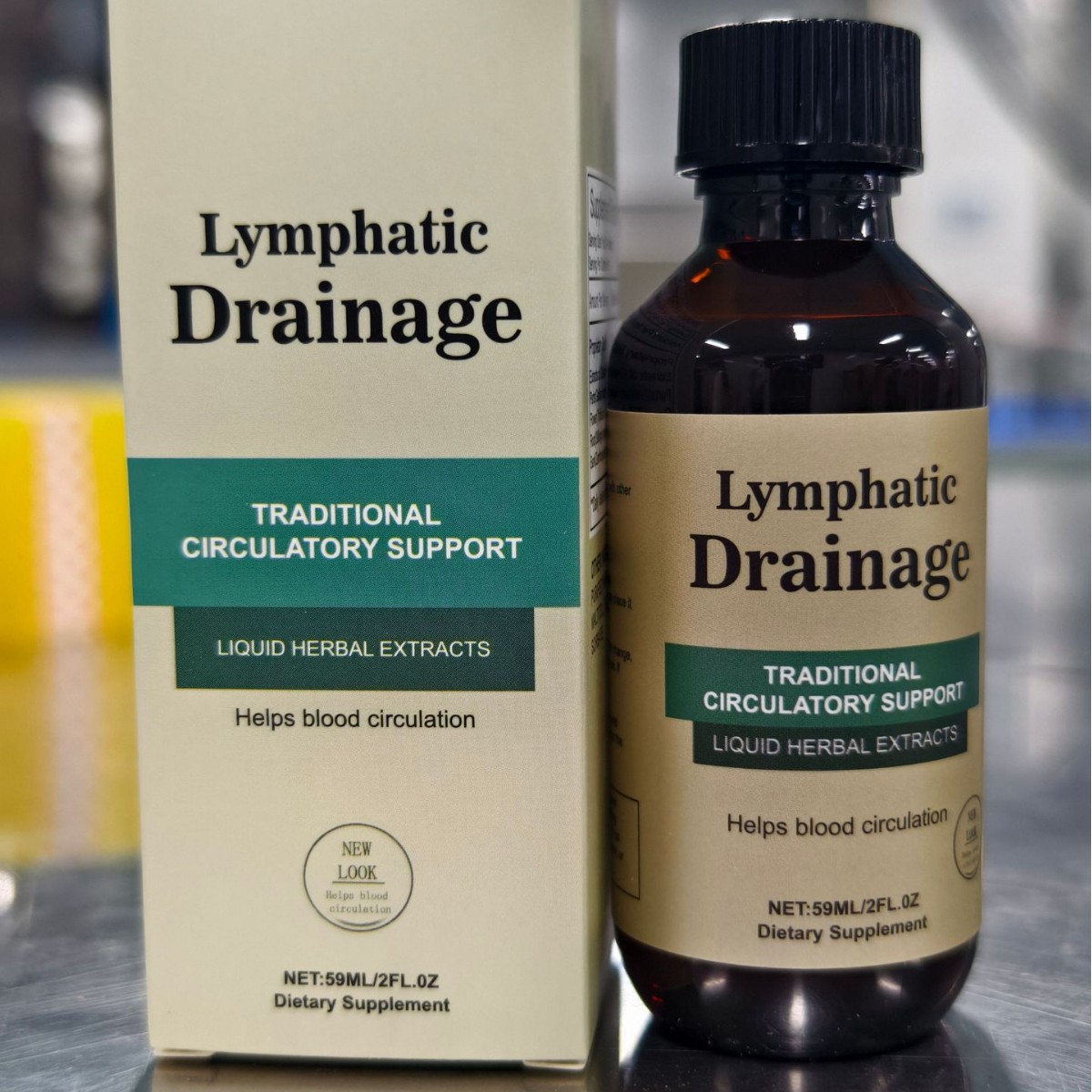 跨境亚马逊热销现货淋巴口服液Lymphatic Drops玻璃瓶