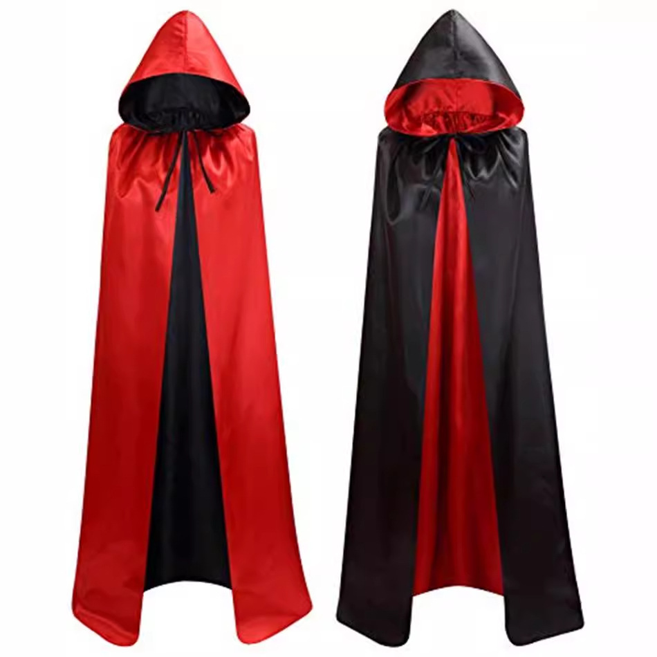 Double-sided trench coat with hood