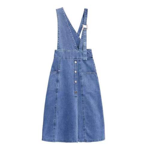 Retro Single Piece Denim Belted Skirt Women's 2025 Summer Fashion Slimming Medium Length Korean Style Bodycon Maxi Dress
