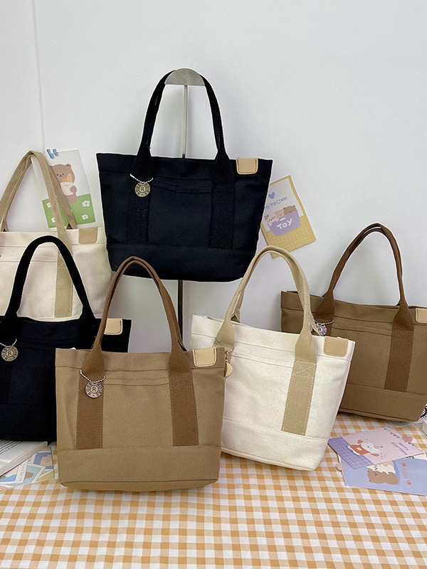 Verano nuevo bolso de lona japonés bolso de dama bolso de gran capacidad bolso de moda versátil bolso de moda casual