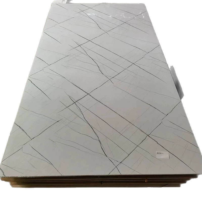 Панель ПВХ UV с эффектом мрамора, композит stone-plastic carbon crystal, 2–3 мм, декоративная стеновая панель