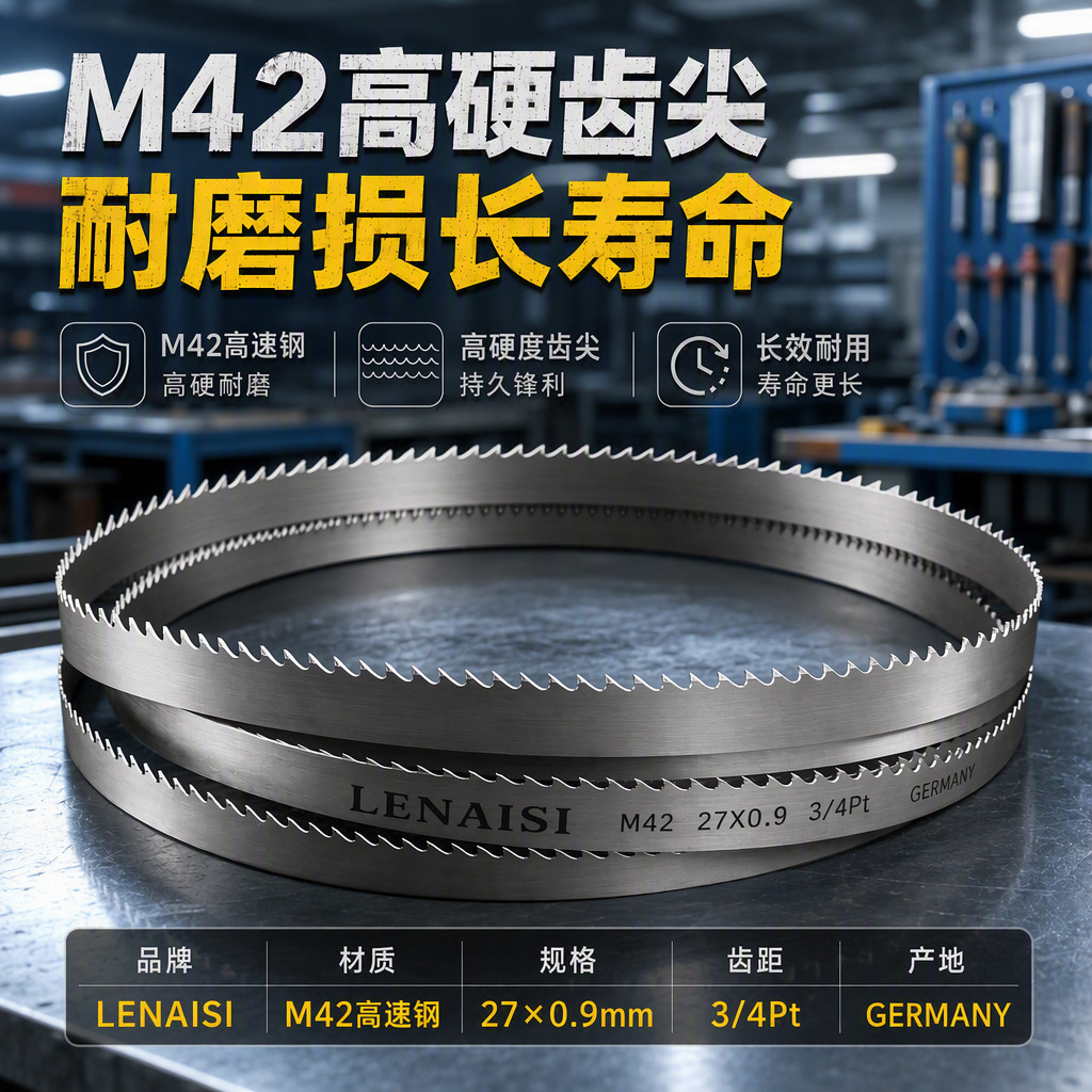 德国M42双金属锯床锯条合金钢筋不锈钢专用3505带锯条LENAISI