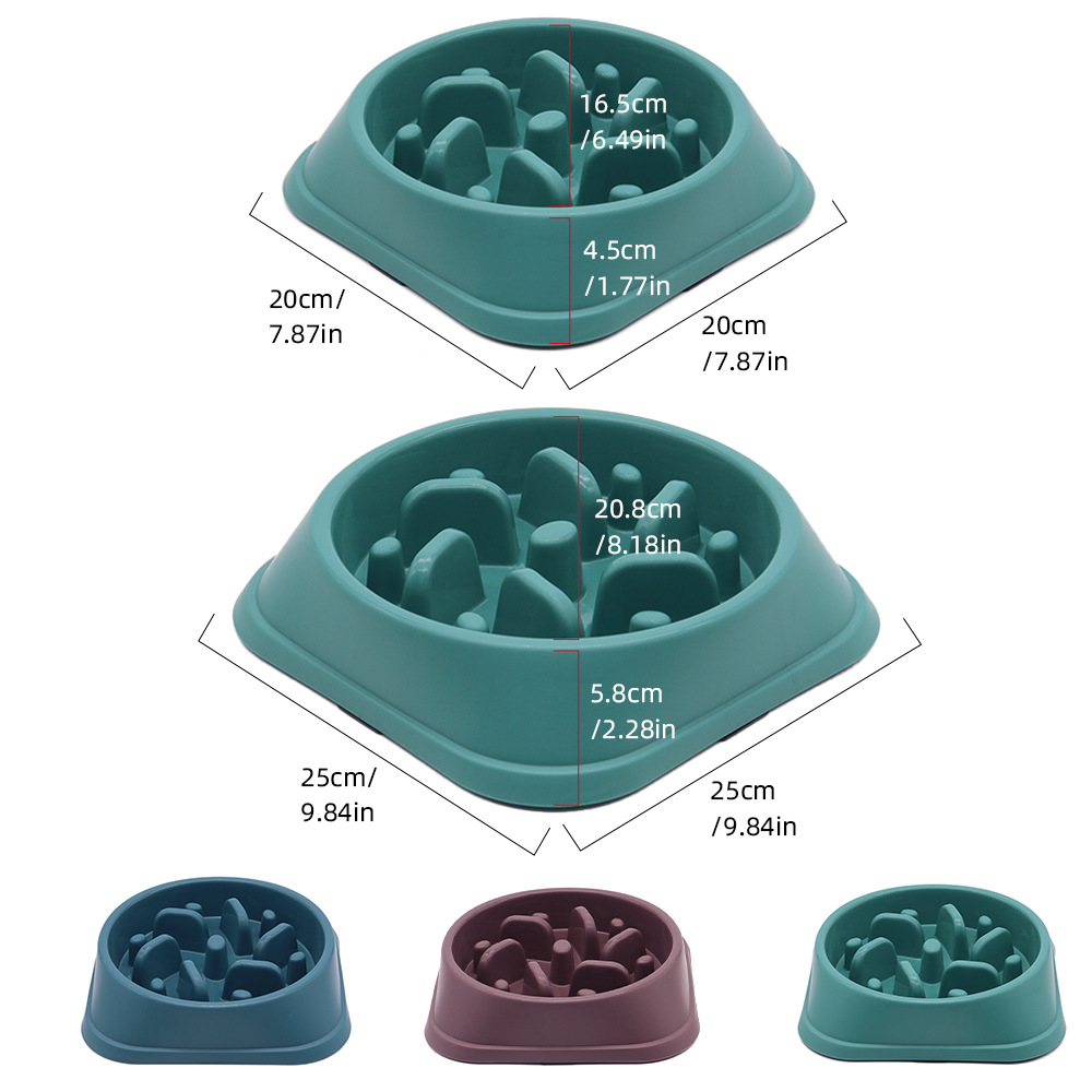 Tazón para perros Tazón para perros Tazón para perros Tazón para mascotas antideslizante Tazón para comida lenta para perros de tamaño mediano y grande