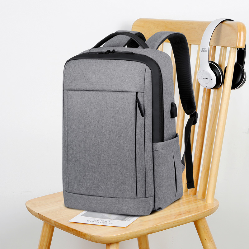 Water-resistant Laptop Backpack For Men Durable Oxford Work Bag_voghion.com
