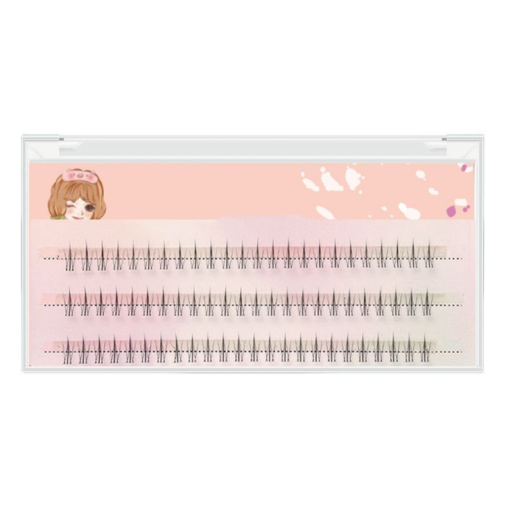 Large-Capacity Comic Barbie Lower Eyelashes Single Cluster Natural Mom Style Plain Artificial Small Flame False Eyelashes 6mm