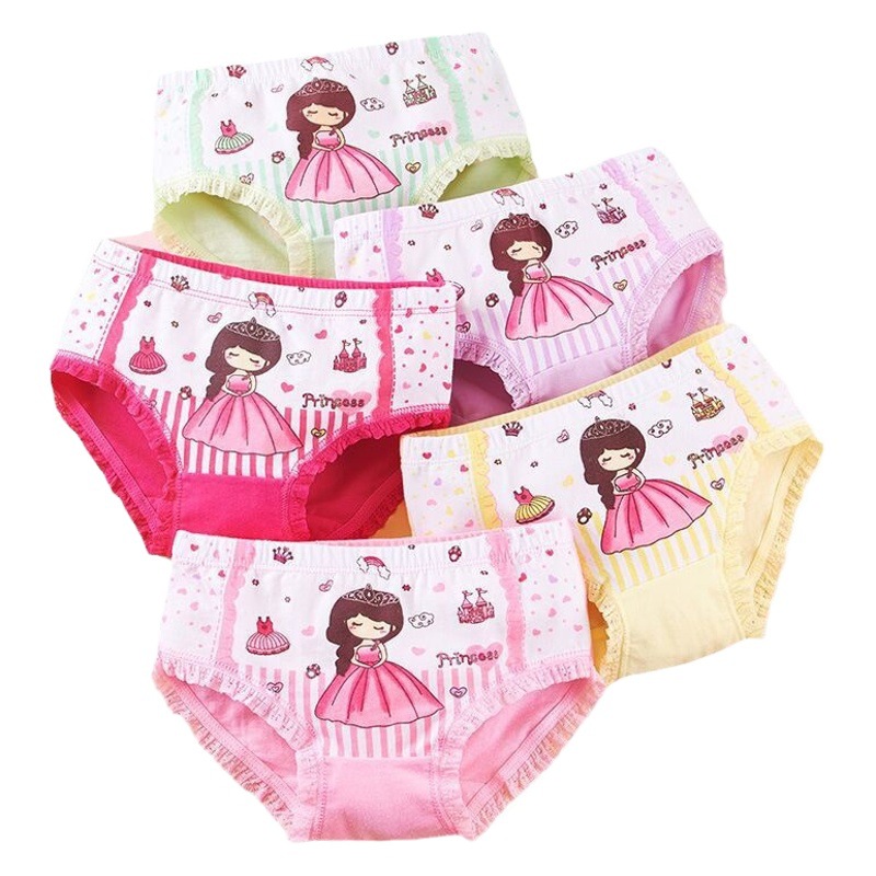 Children's Underwear for Girls, Triangle Style, All-Cotton, Class A, for Older Babies and Young Girls, Boxer Briefs, Wholesale