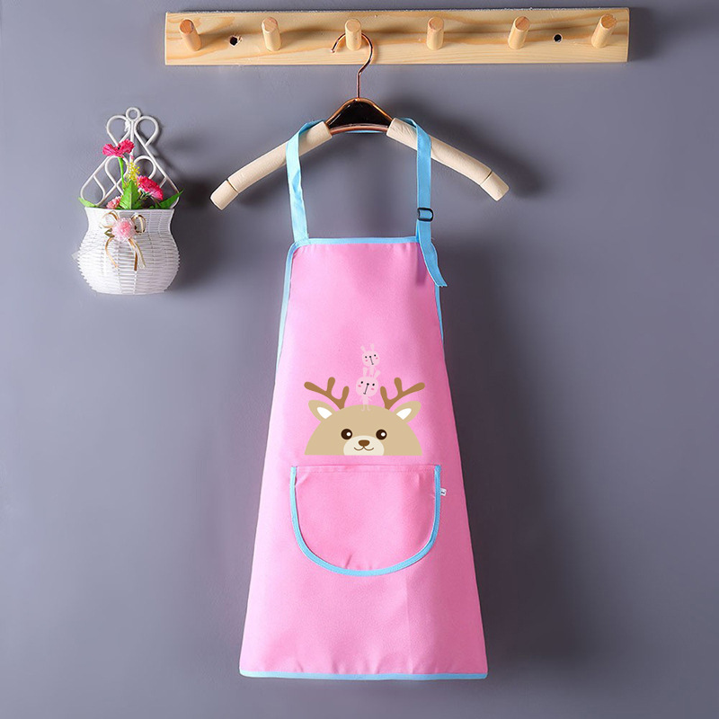 Pintura impermeable al por mayor para niños, jardín de infantes, impresión delantal, pintura infantil, abrigo de arte, bib