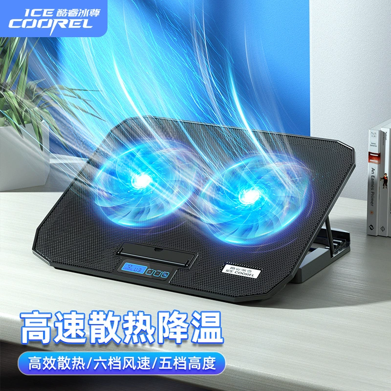 Охлаждающая подставка Cooler Master N106 для ноутбука с двумя вентиляторами, металлическая сетка, вытяжной вентилятор, подставка для игрового ноутбука