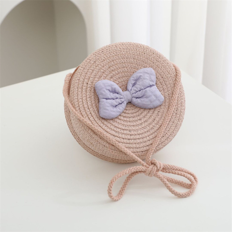 핑크 리본 라운드 백 직경 16cm