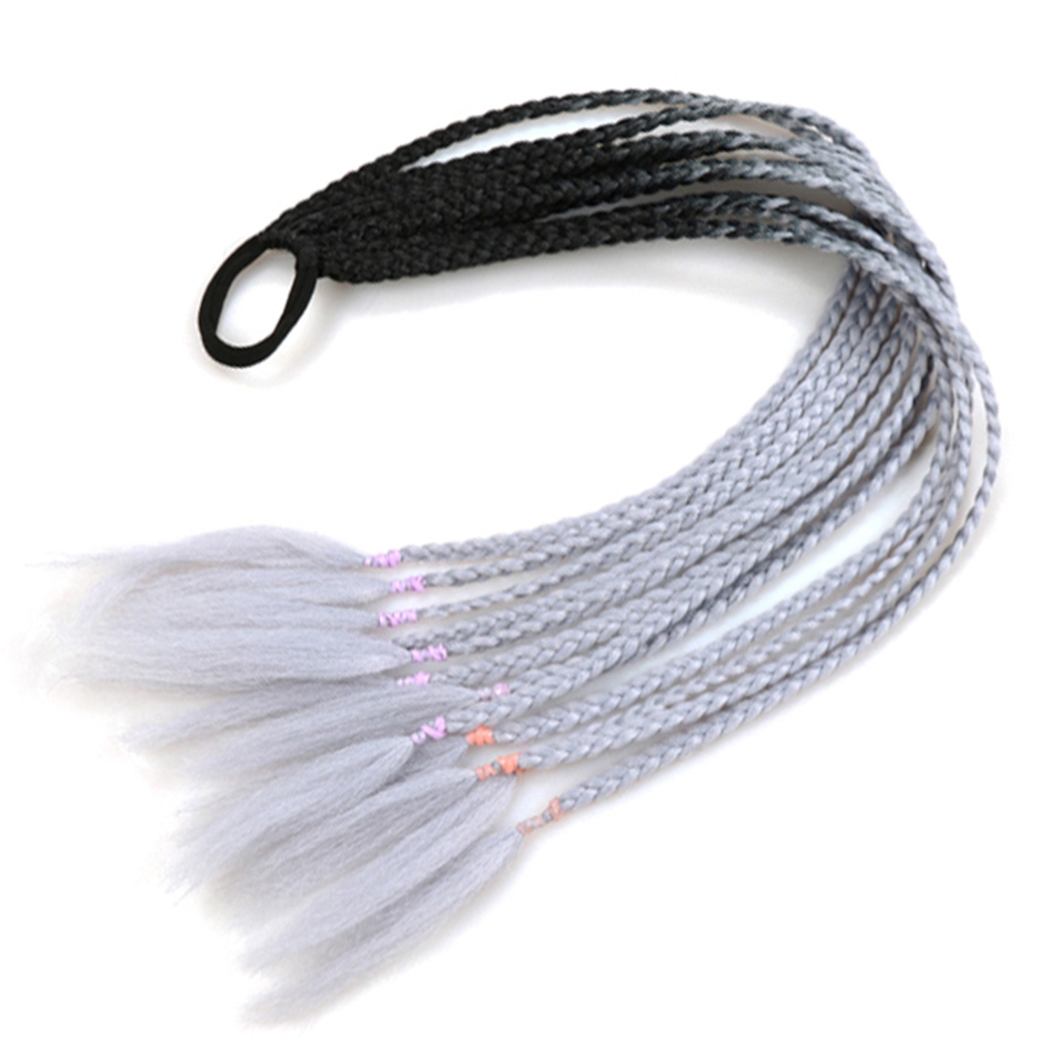 Inventario al por mayor colorido trenzas de tres hebras africanas trenzas sucias trenzas de caballo recogidas en stock Inventario