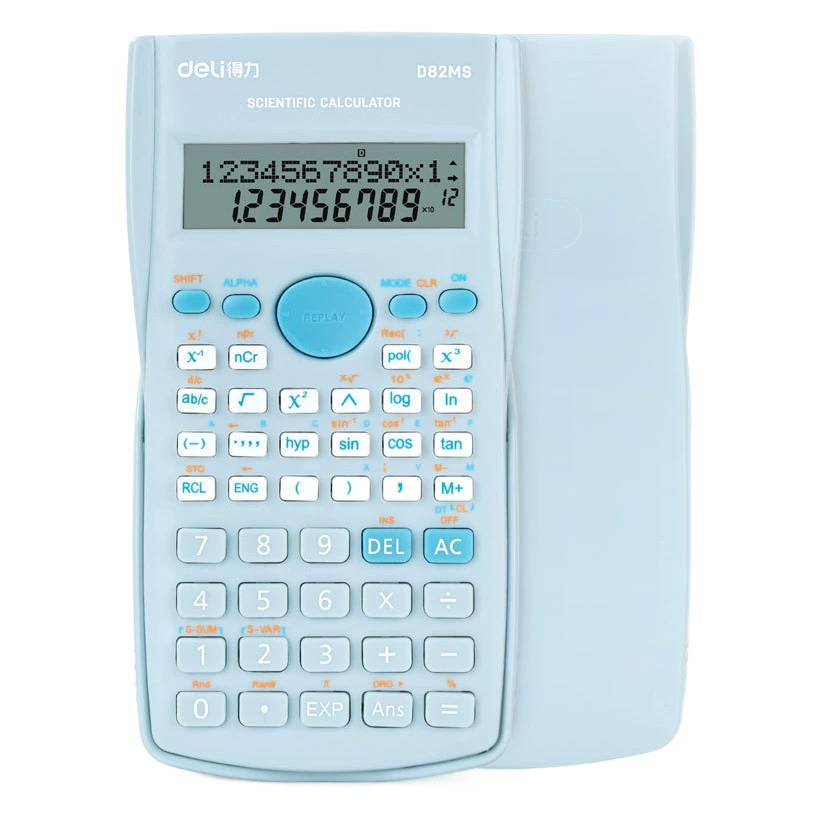 Deli канцелярские товары D82MS научный калькулятор функции электронный функциональный компьютер для аудиторной экспертизы младших школьников