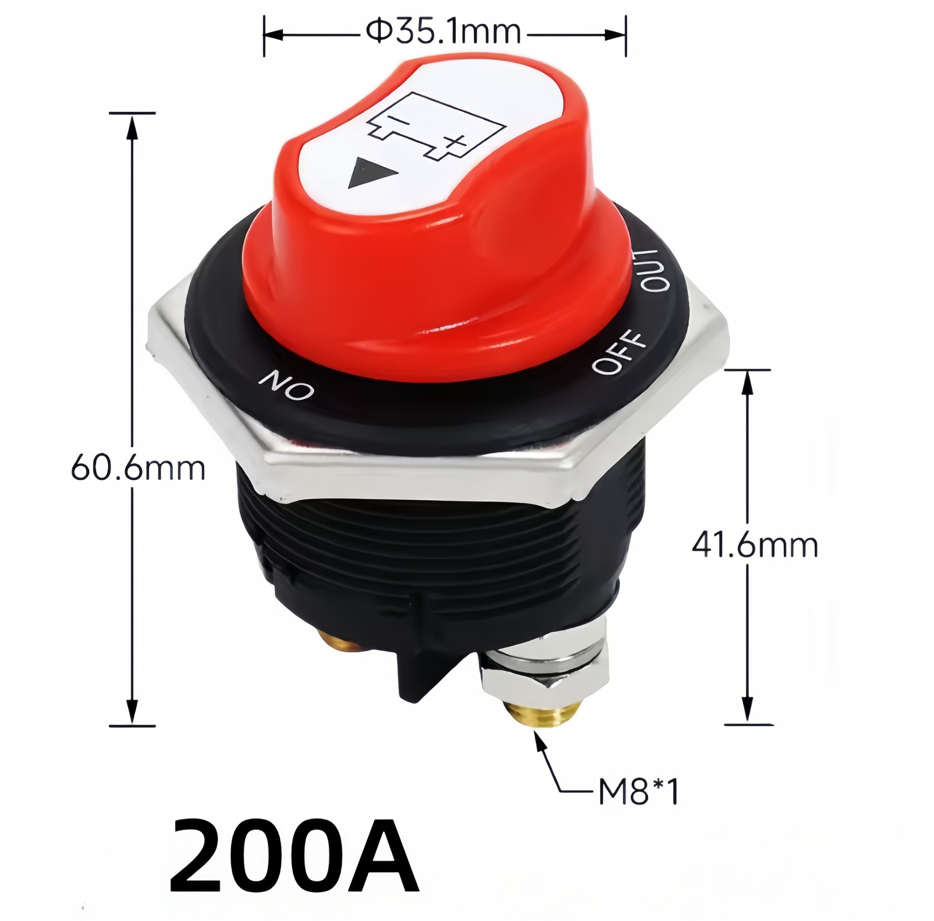 Rv Motorcycle Yacht Leakage Protection Power Supply 50/100/200/300A Rotary Battery Power-Off Switch