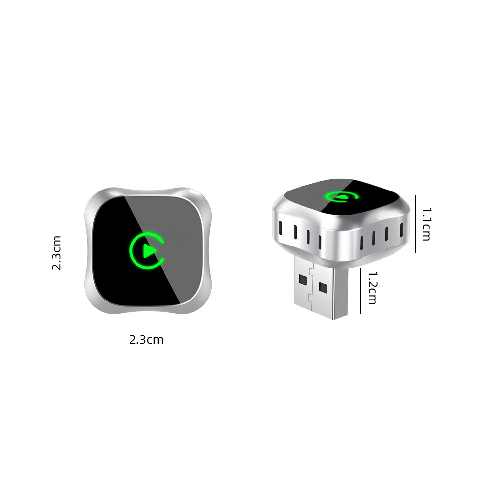 2026 Wireless CarPlay AI Box Wired to Wireless Adapter Plug and Play Automatic Connection