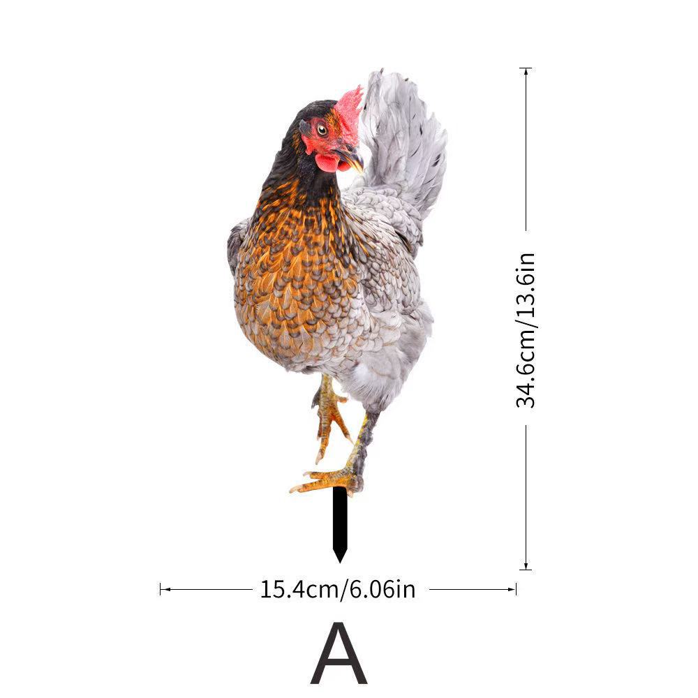 Садовое украшение Петух из акрила 3D