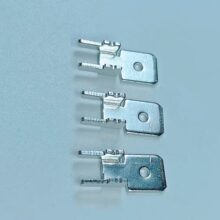 6.3线路板插片PCB焊板焊片防倒H型250公端子0.8MM厚 黄铜5K/卷