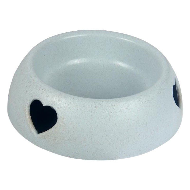 De una sola pieza de entrega suministros para mascotas perro tazón de arroz tazón de plástico amor solo tazón para mascotas tazón de comida para gatos en stock al por mayor