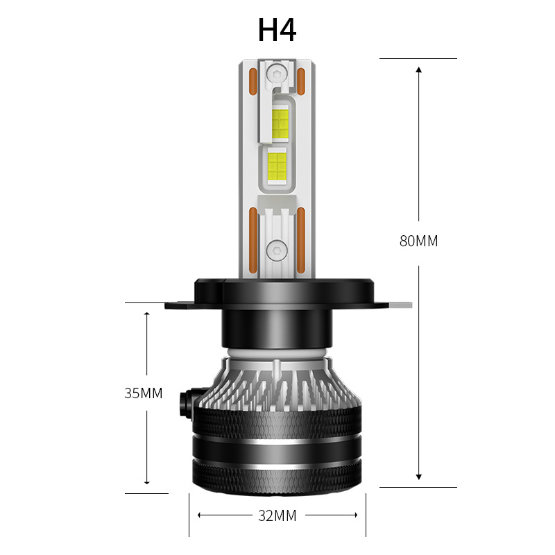 Q5 faro LED de doble tubo de cobre H11 faro láser de automóvil súper brillante H7 bombilla modificada H4 faro integrado lejano y cercano