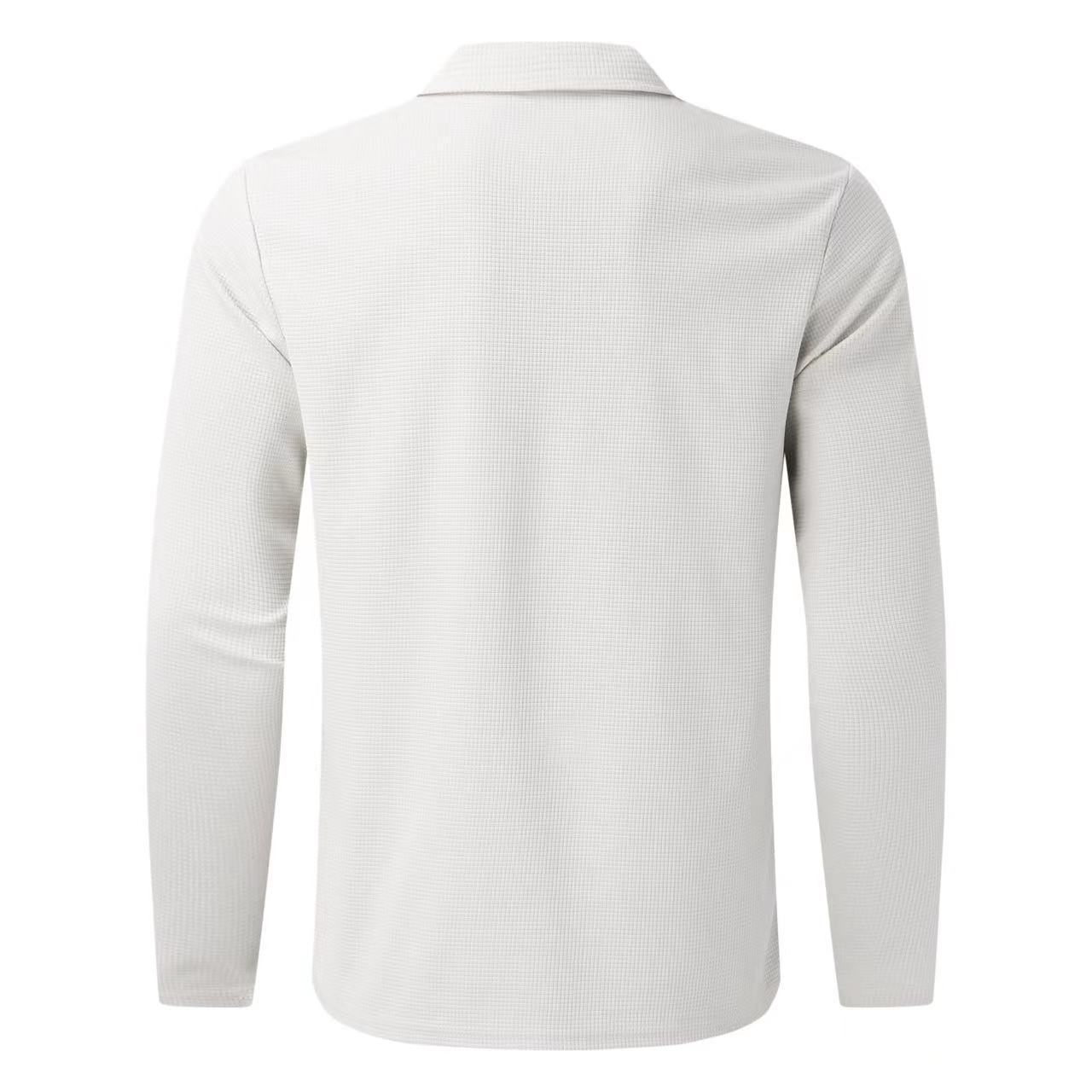 Men's Half-zip Activewear Set Long Sleeve Top And Pants For Gym_voghion.com
