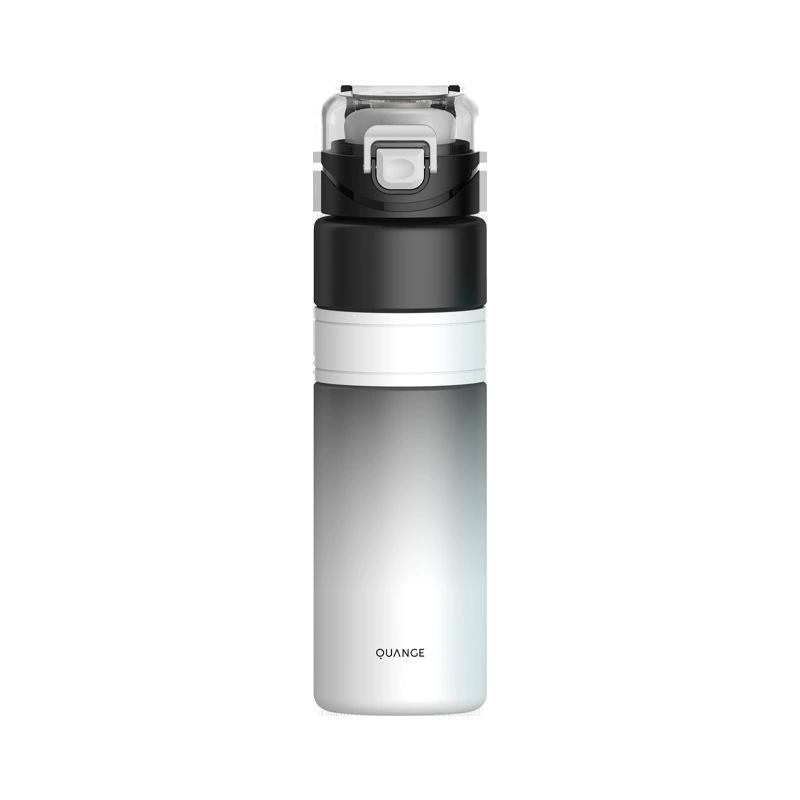 Water bottle 800 ml, gradient handheld, flip‑top with lock and carry handle
