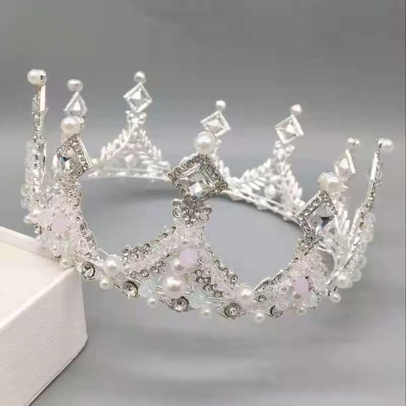 Новая барочная детская ручная работа кристальная корона, детская корона, корона для детского банкета, ступенька, головной убор
