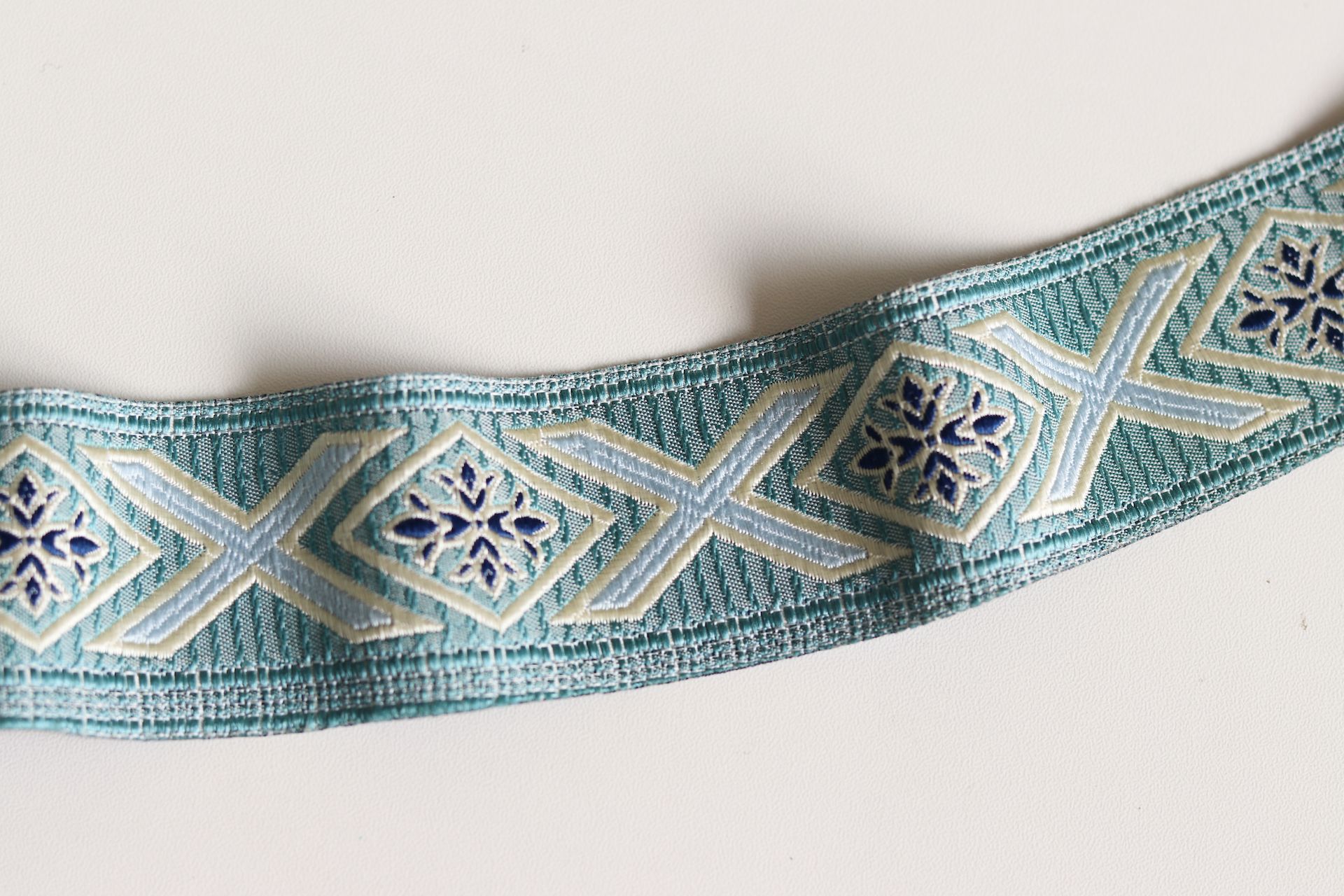 4cm de ancho y alta precisión jacquard cinta cortina sofá ropa nacional mantel ajuste decorativo