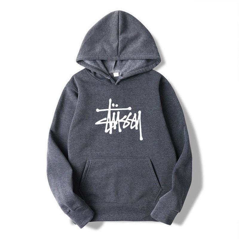 Nueva sudadera con capucha suelta de manga larga europea y americana, chaqueta de suéter de lana para hombre con estampado de letras de jersey casual