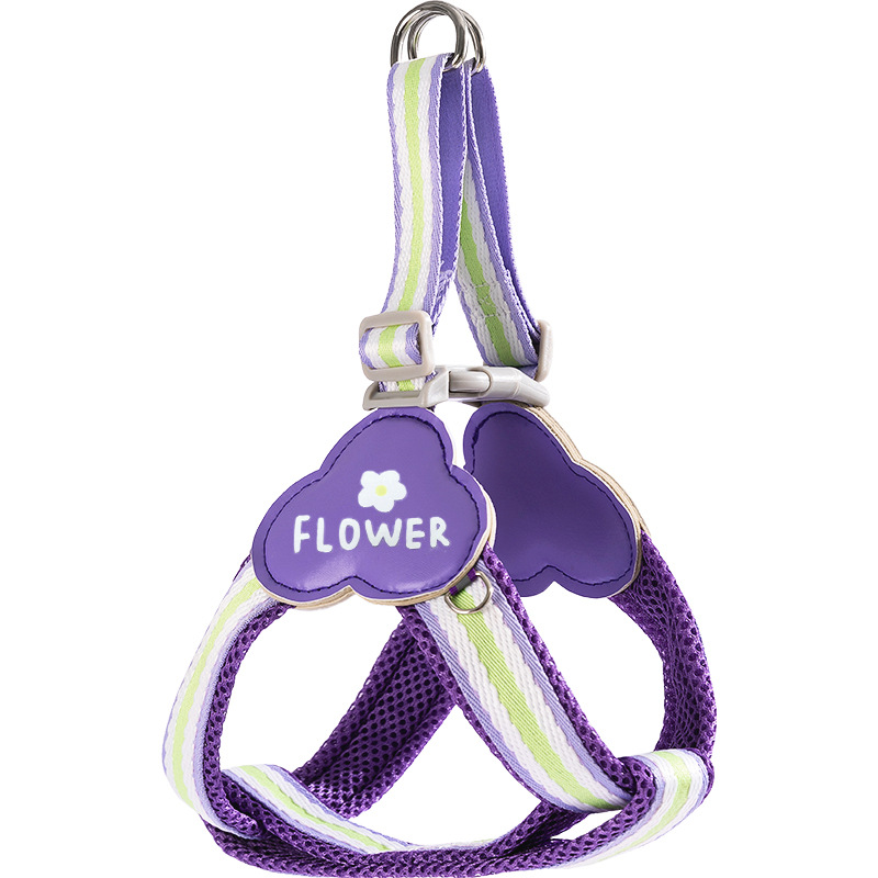 Nuevo arco iris divertido para perros, cinturón de pecho de cuerda de tracción en forma de Y, cuerda para perros pequeños y medianos para caminar, cuerda para perros de mascota