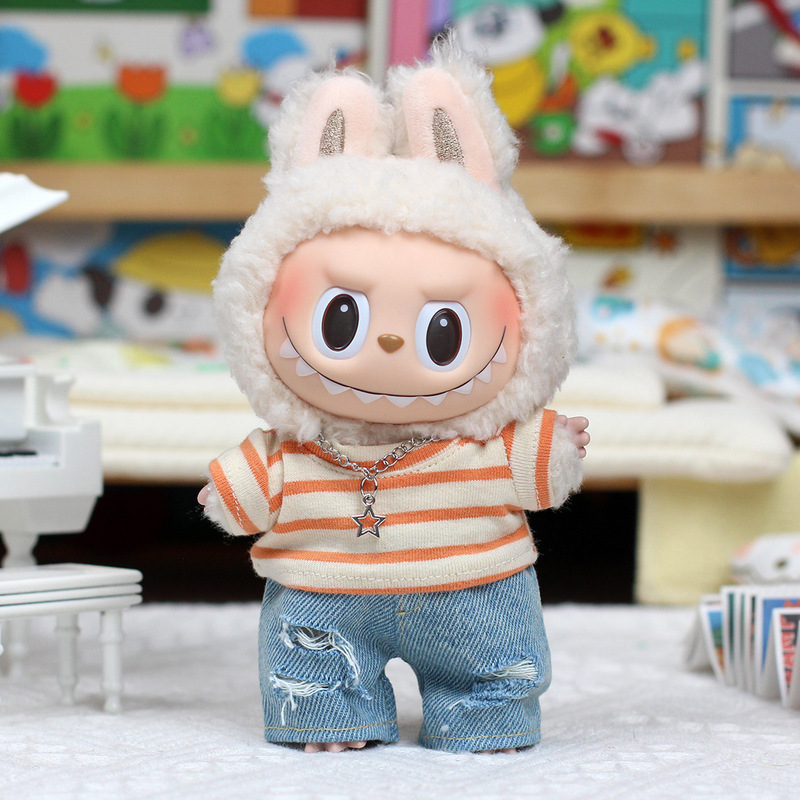 洋服のみ】ラブブベビー服 17cm ラブブ服世代 新作ベビー服コレクション ハートビートマカロン|undefined