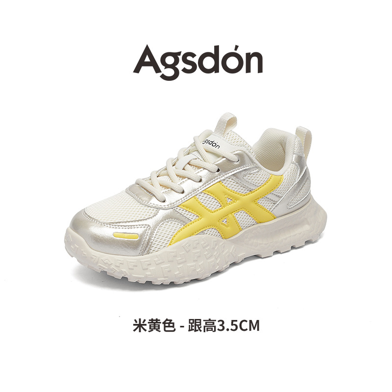 Augu Lion Dengde zapatos de entrenamiento para mujeres 2025, nuevo estilo de moda de otoño, zapatos de suela gruesa, zapatos deportivos casuales ligeros