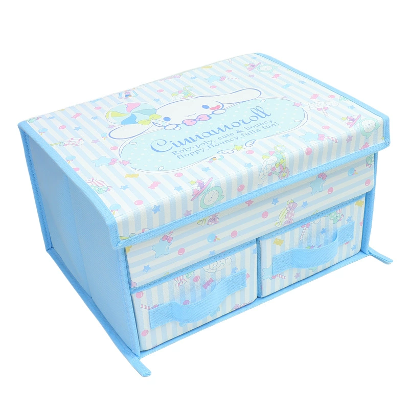 Cartoon cloth, underwear, double-layer storage box, bra, socks, foldable stationery