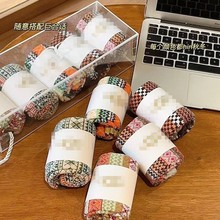 油gg羊毛彩袜保暖ug图腾高筒地板袜雪地袜礼盒装羊毛袜批发代发