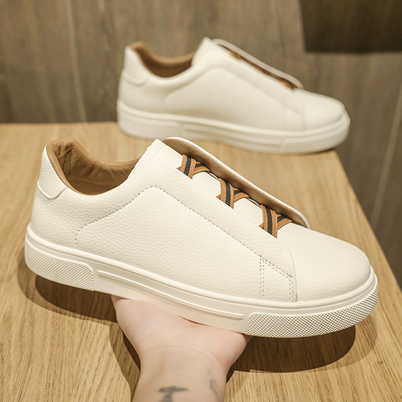 Breathable black light panel, universal white shoes, soft sole