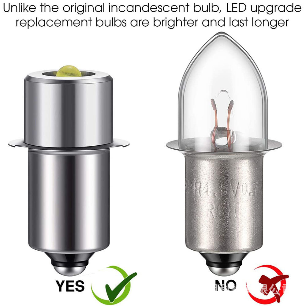 P13.5S lEd FlaShlight Bulb E10 lEd Bulb 3W Plug Light High BrightnESS Small Bulb 6V 3V 12V24V
