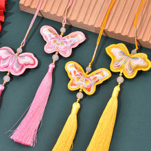 端午节礼品香囊 蝴蝶挂珠活动香袋 民间香包工艺品刺绣小香包批发