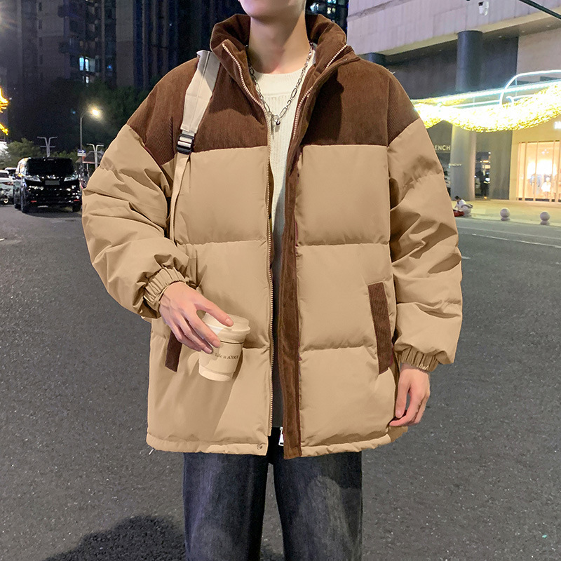 커플 다운 재킷 남자 코트 가을과 겨울 새로운 빛과 얇은 짧은 오리 다운 칼라 청춘 따뜻한